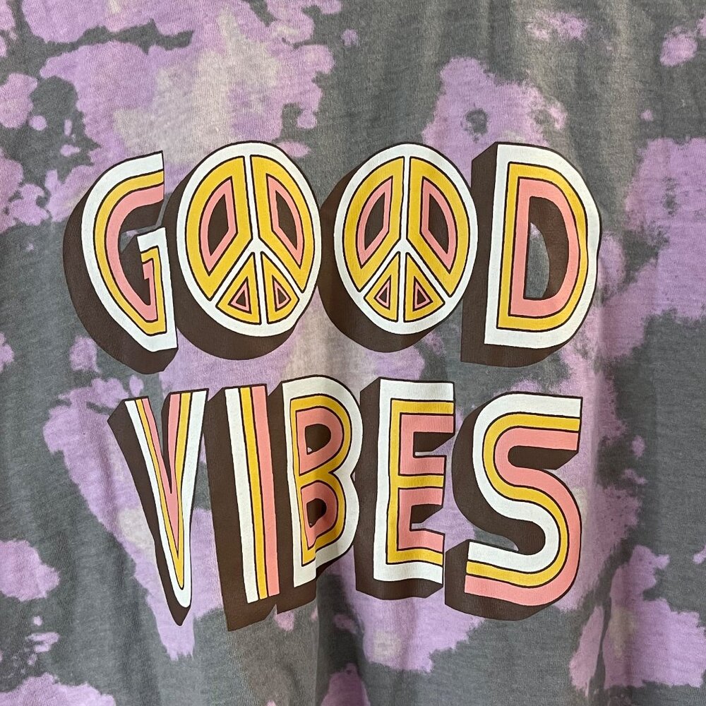 Self Esteem Women's Good Vibes Tie-Dye Graphic Tee, Size L - Picture 4 of 11